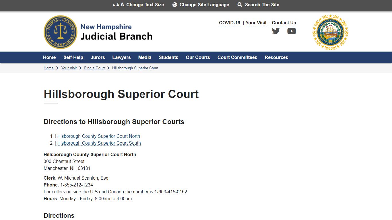 Hillsborough Superior Court | New Hampshire Judicial Branch