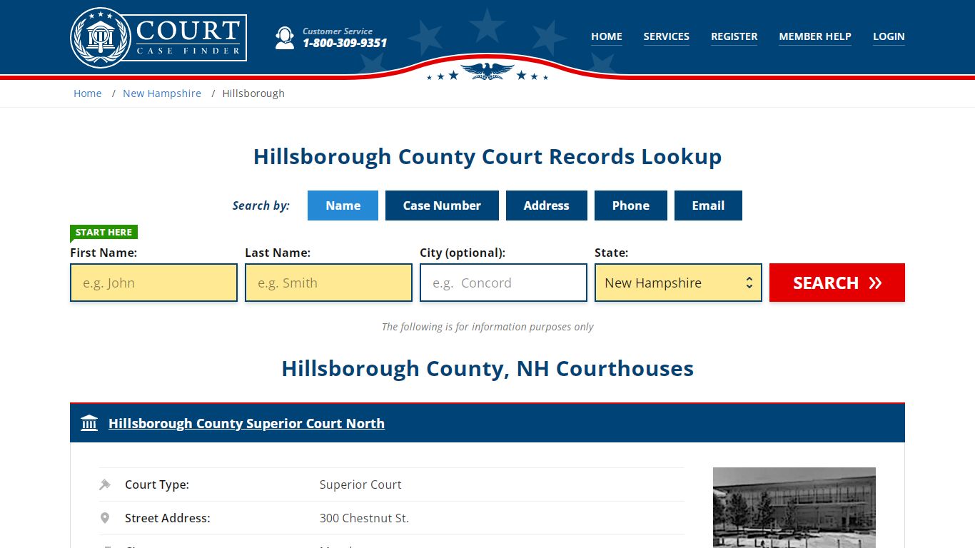 Hillsborough County Court Records | NH Case Lookup