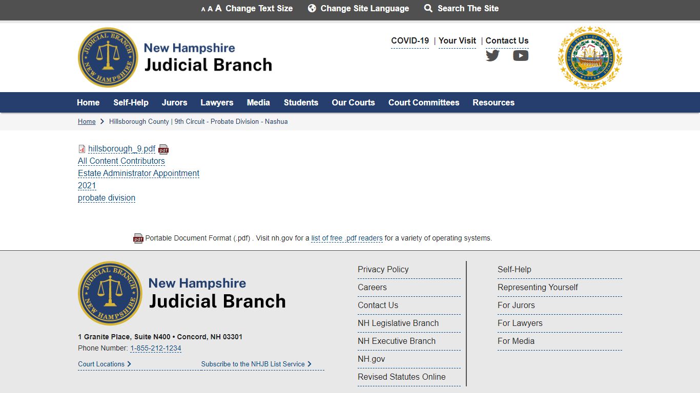 Hillsborough County | 9th Circuit - New Hampshire Judicial Branch